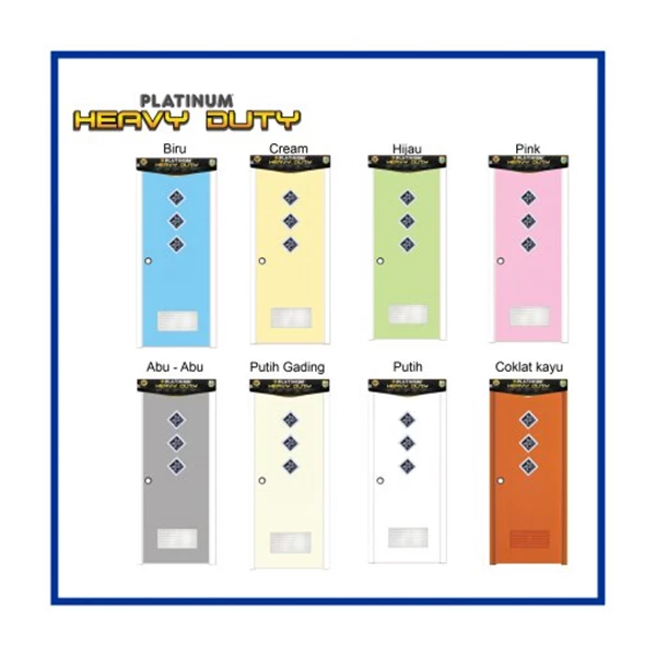 Pintu kamar mandi PVC Platinum Heavy Duty